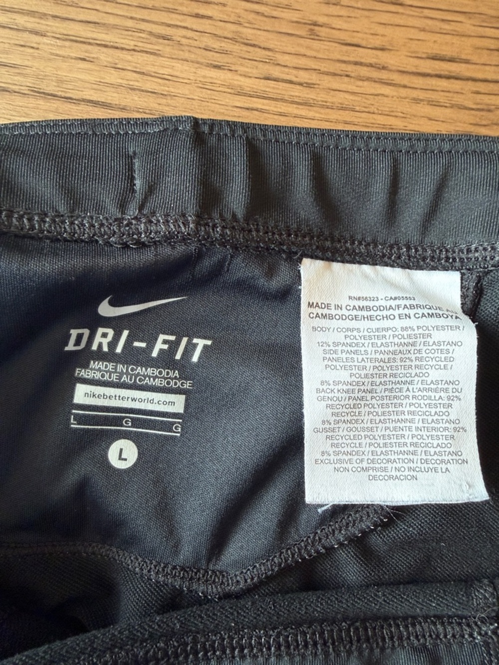 Nike Dri-Fit Running Pants Women's Large Black - Picture 12 of 13